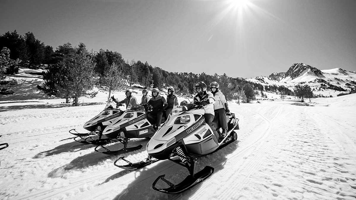 Rutas en moto de nieve por Andorra