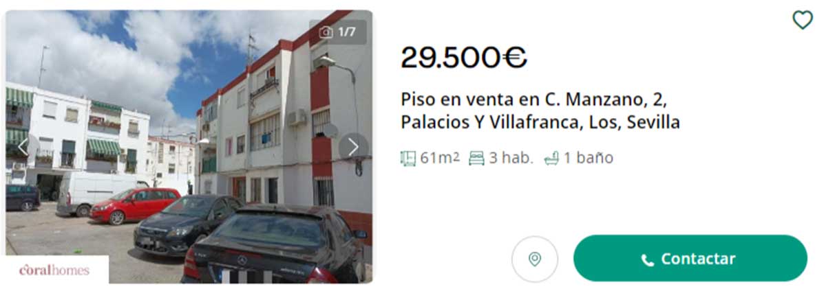 Vivienda por 29.500 euros