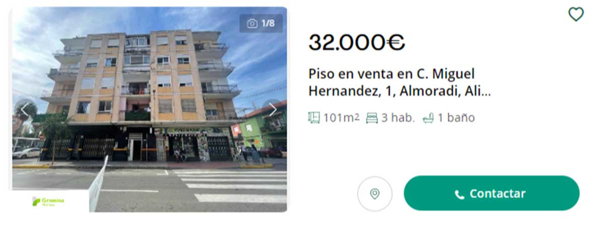 Piso por 32.000 euros
