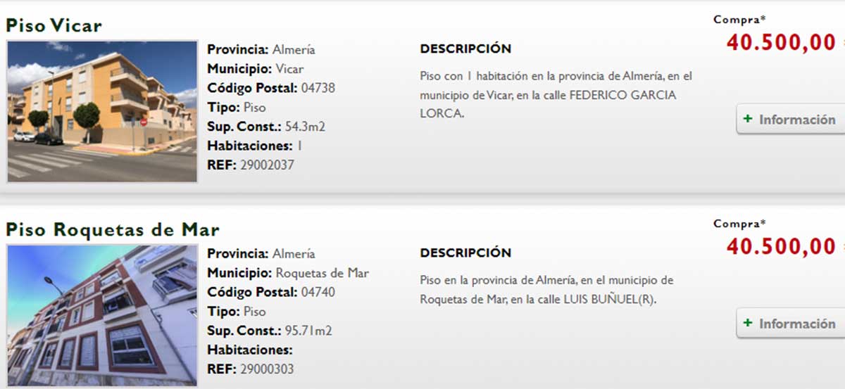 Viviendas por 40.000 euros