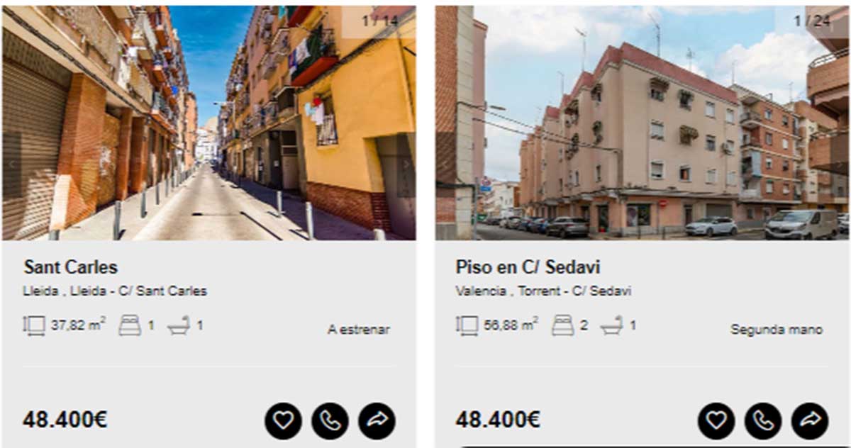 Pisos por 48.000 euros