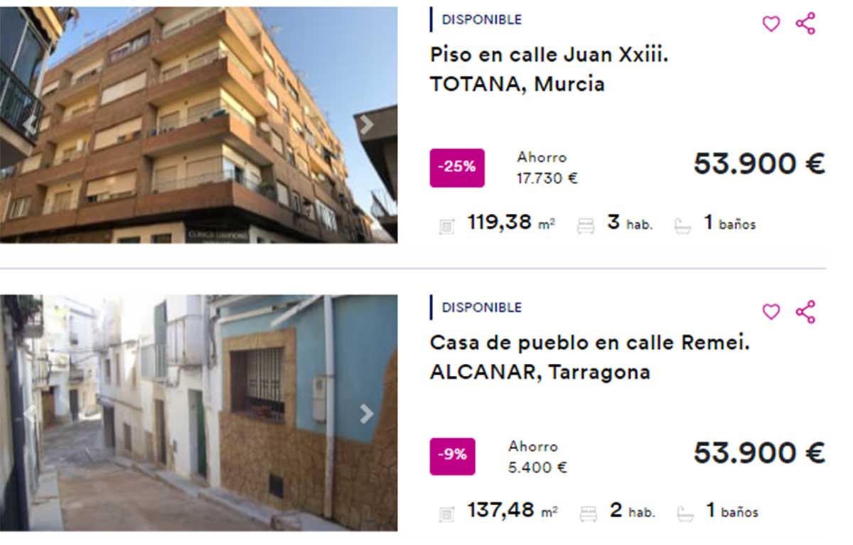 Casa en venta por 53.000 euros