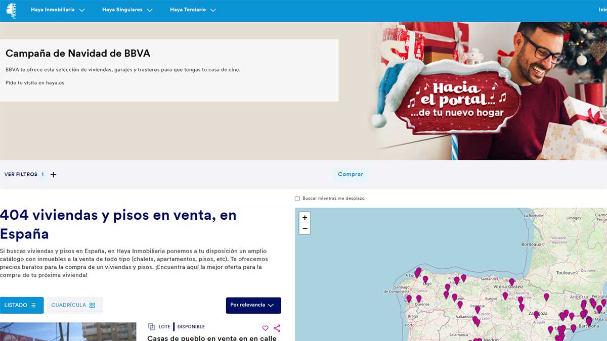 Promoción de Haya Inmobiliaria de Navidad