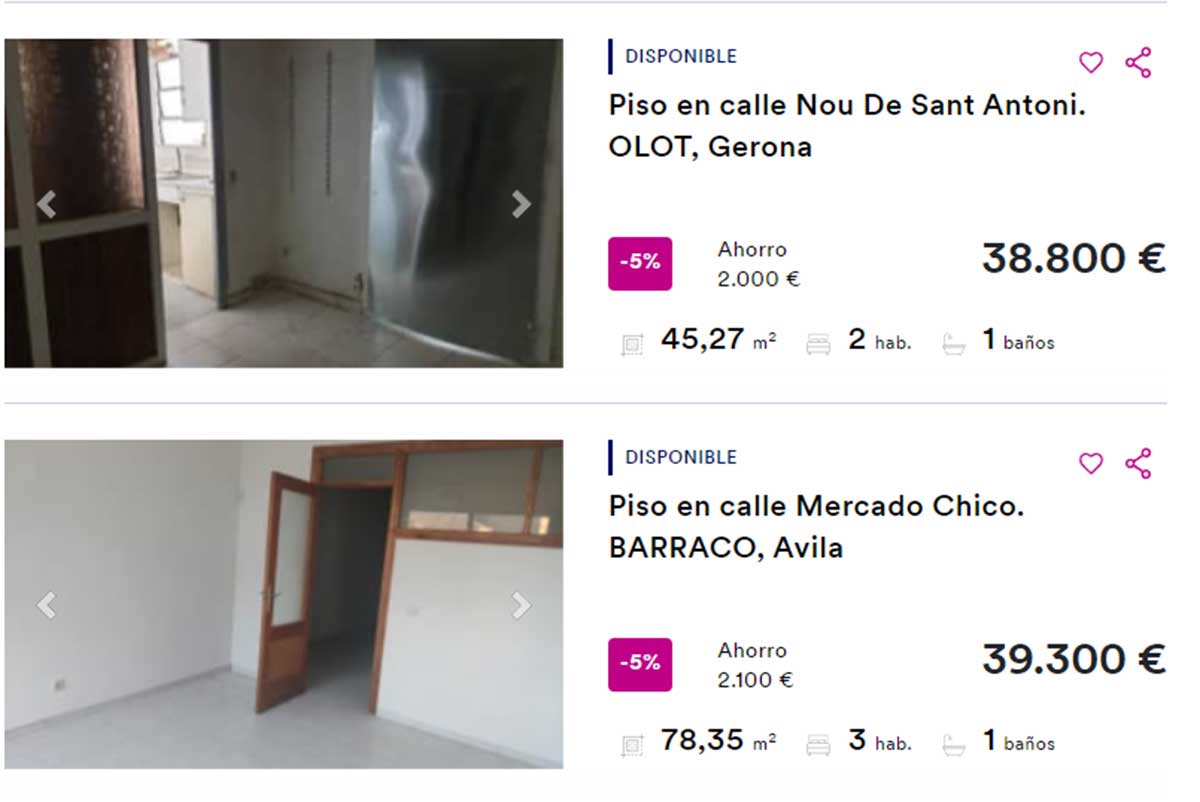 Pisos por 36.000 euros