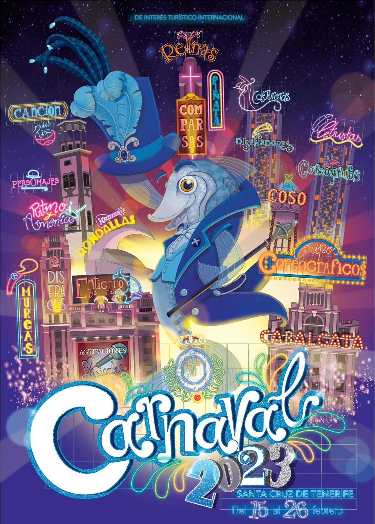 Cartel de Carnaval Tenerife 2023