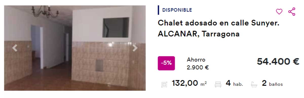 Piso en venta por 54.000 euros