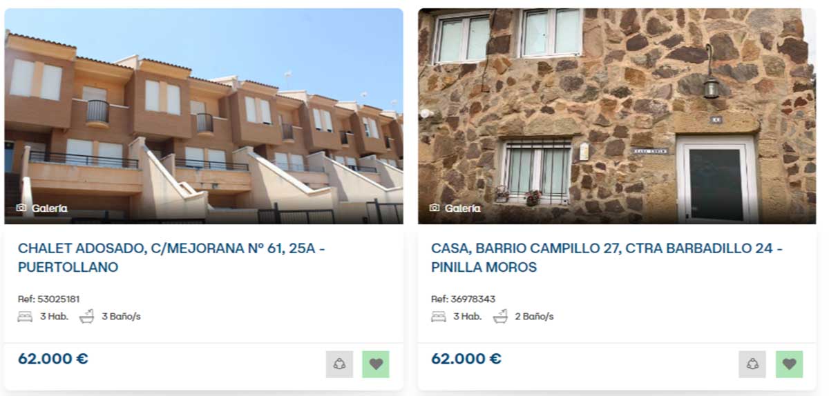 Chalet en venta 62.000 euros