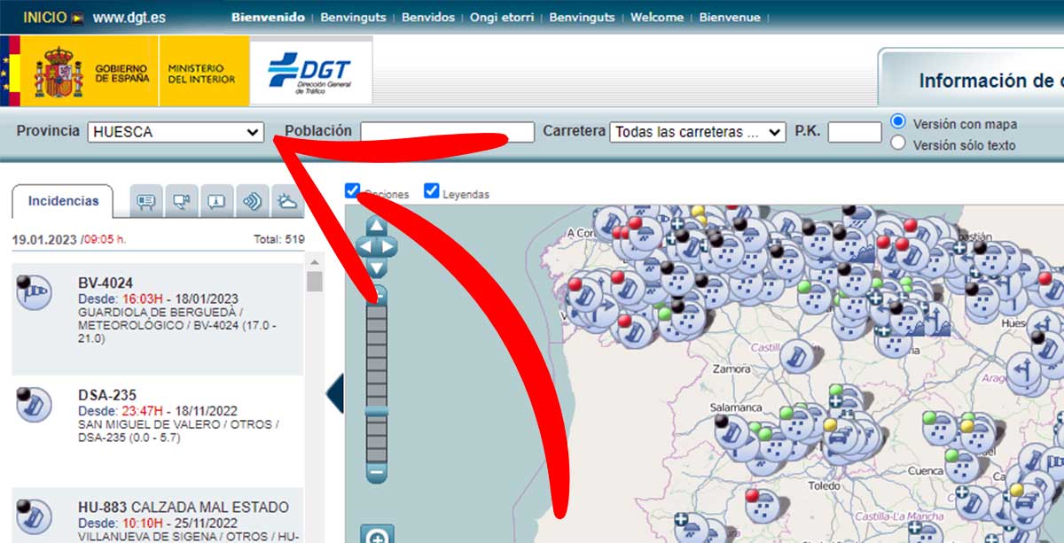 Cómo consultar el estado de las carreteras en la DGT para saber si ...