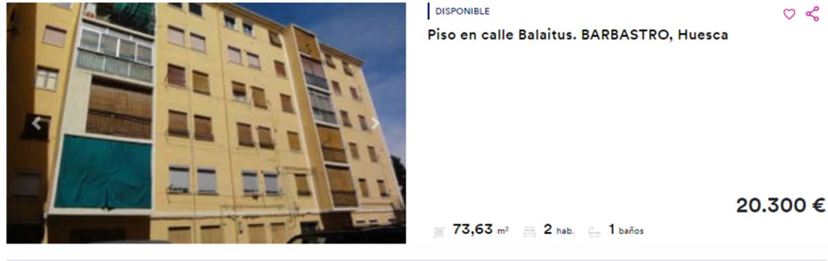 Vivienda en venta por 20.000 euros