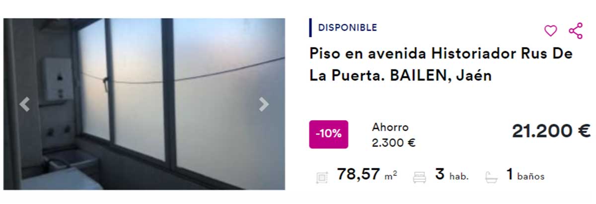 Vivienda en venta por 21.200 euros