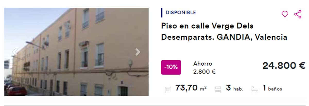 Vivienda en venta por 24.800 euros