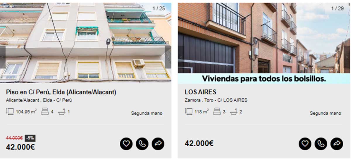 Piso en venta por 42.000 euros 