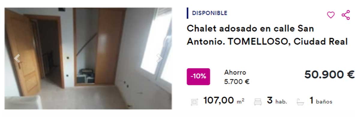 Piso en venta por 50.000 euros