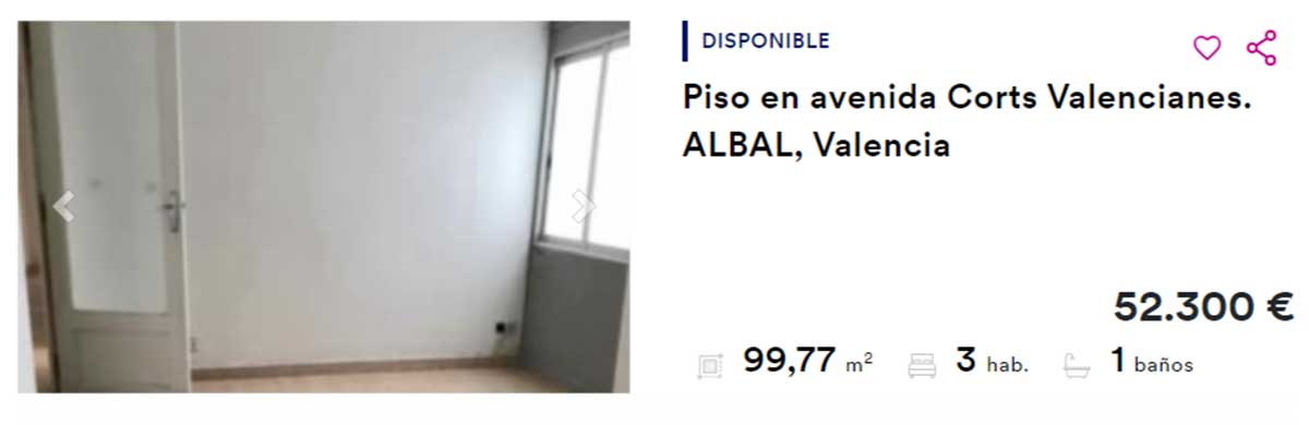 Piso en venta por 52.300 euros