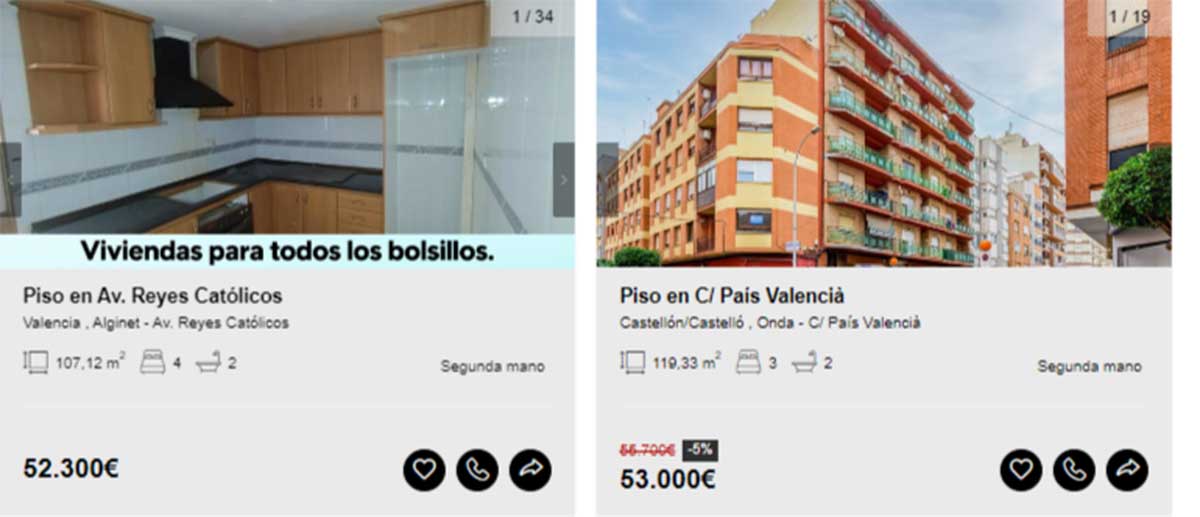 Piso en venta por 53.000 euros
