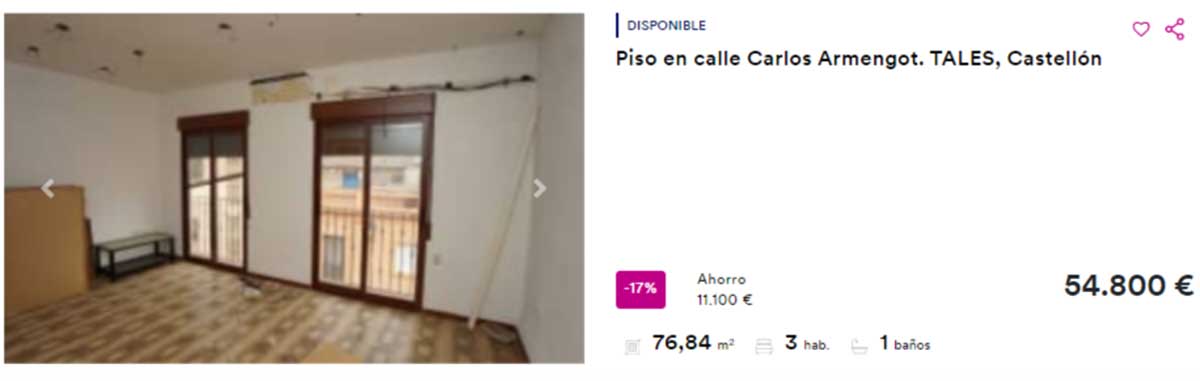 Casa a la venta por 54.000 euros