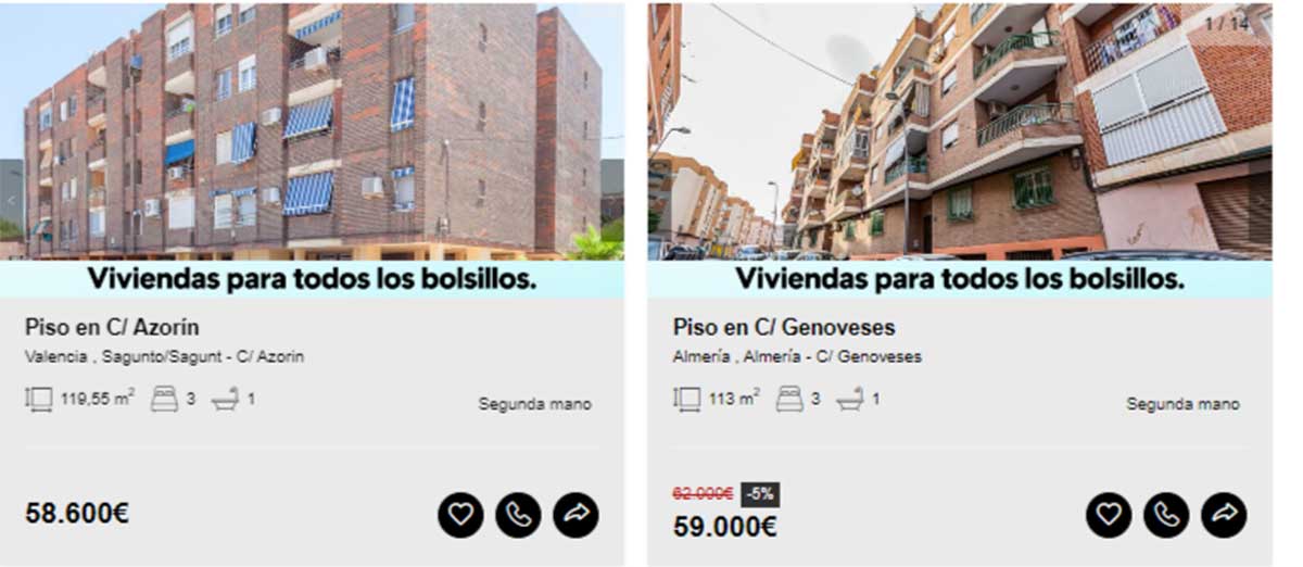 Vivienda en venta por 59.000 euros