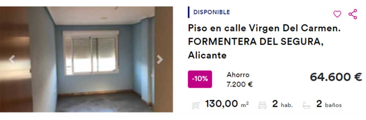 Casa en venta por 64.000 euros