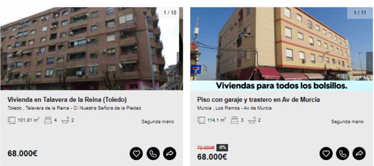 Vivienda en venta por 68.000 euros
