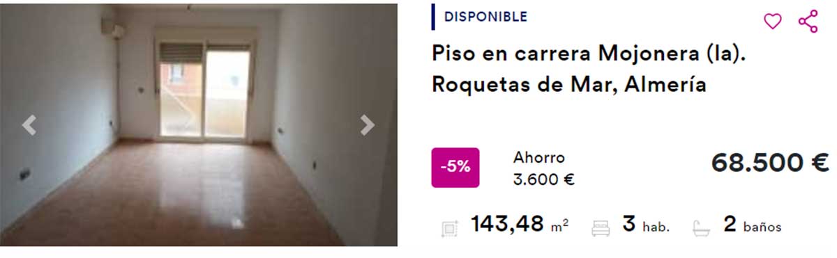 Vivienda en venta por 68.000 euros