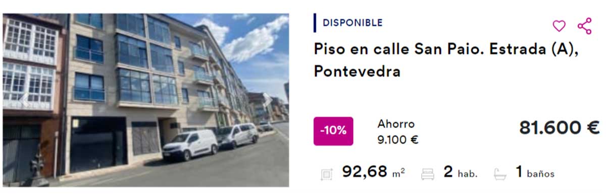 Vivienda en venta por 81.000 euros