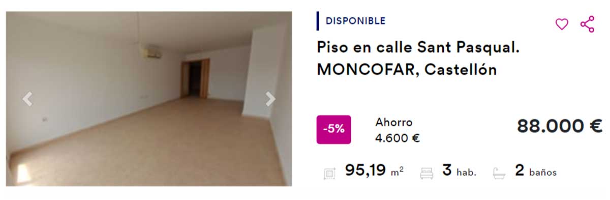 Piso en venta 88.000 euros