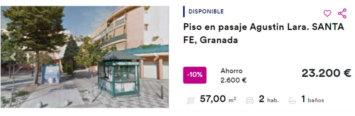 Vivienda en venta por 23.200 euros