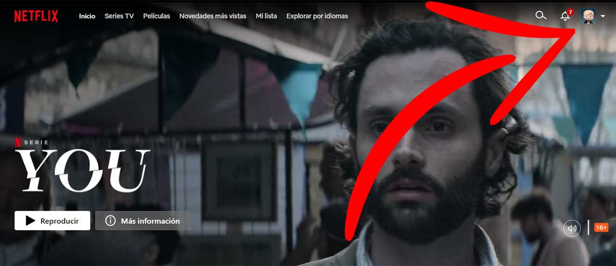 Icono de la cuenta de Netflix