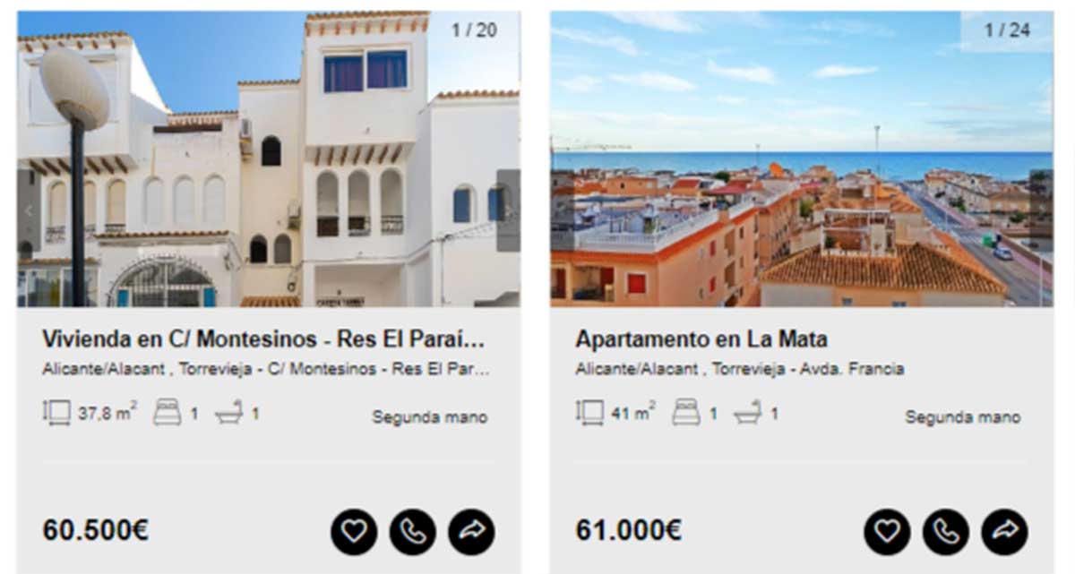 Oferta de pisos por 61.000 euros
