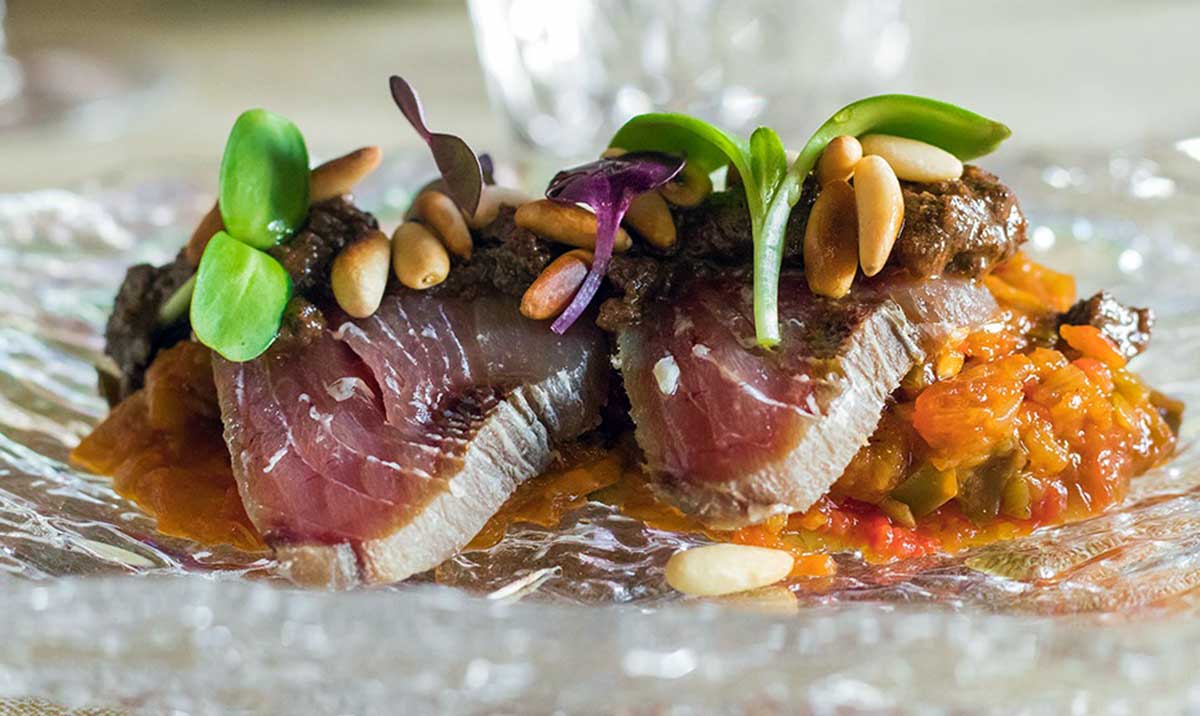 Plato de carne madurada