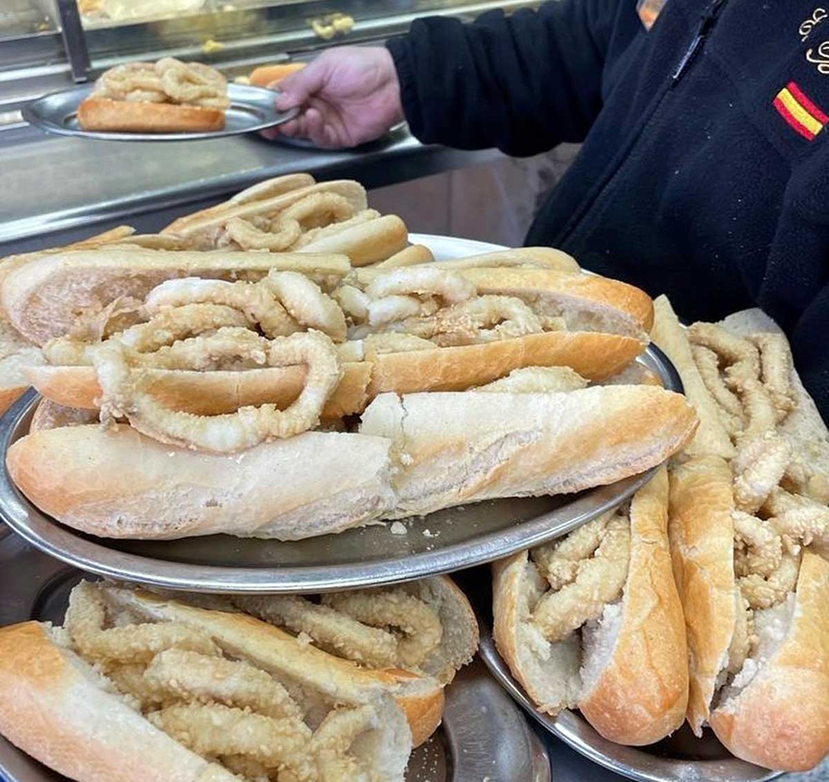 Bocadillos de calamares