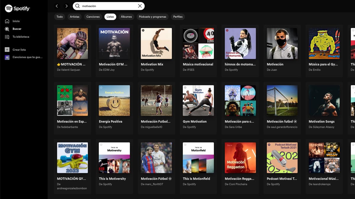 Playlist de Spotify para escuchar mientras trabajas.