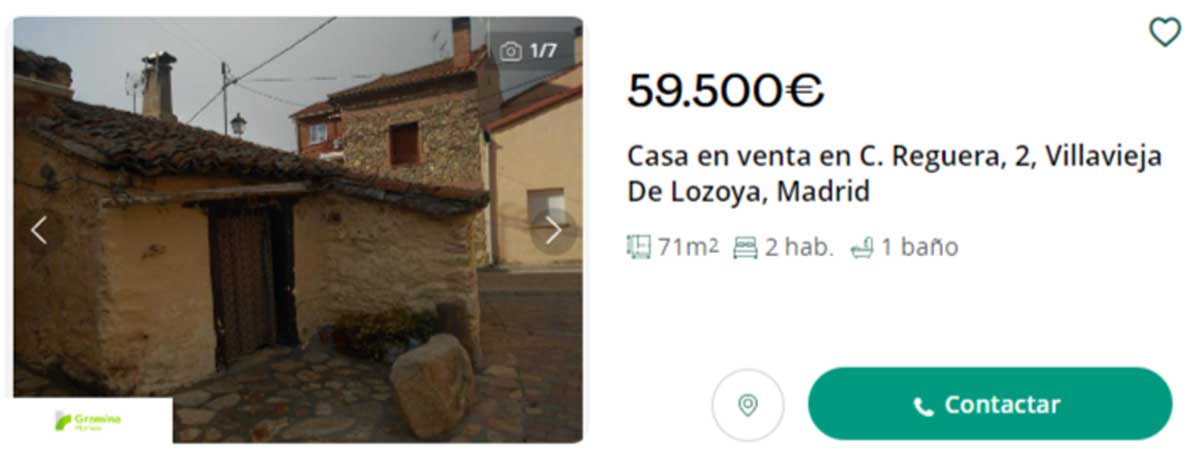 Casa de pueblo en venta por 59.500 euros