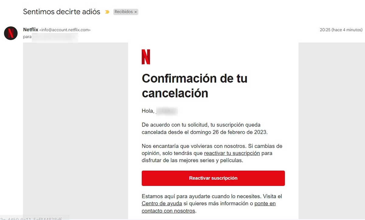 Correo de confirmación