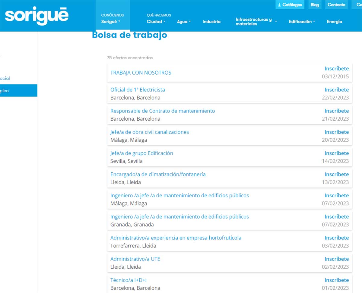 Vacantes de empleo de limpieza