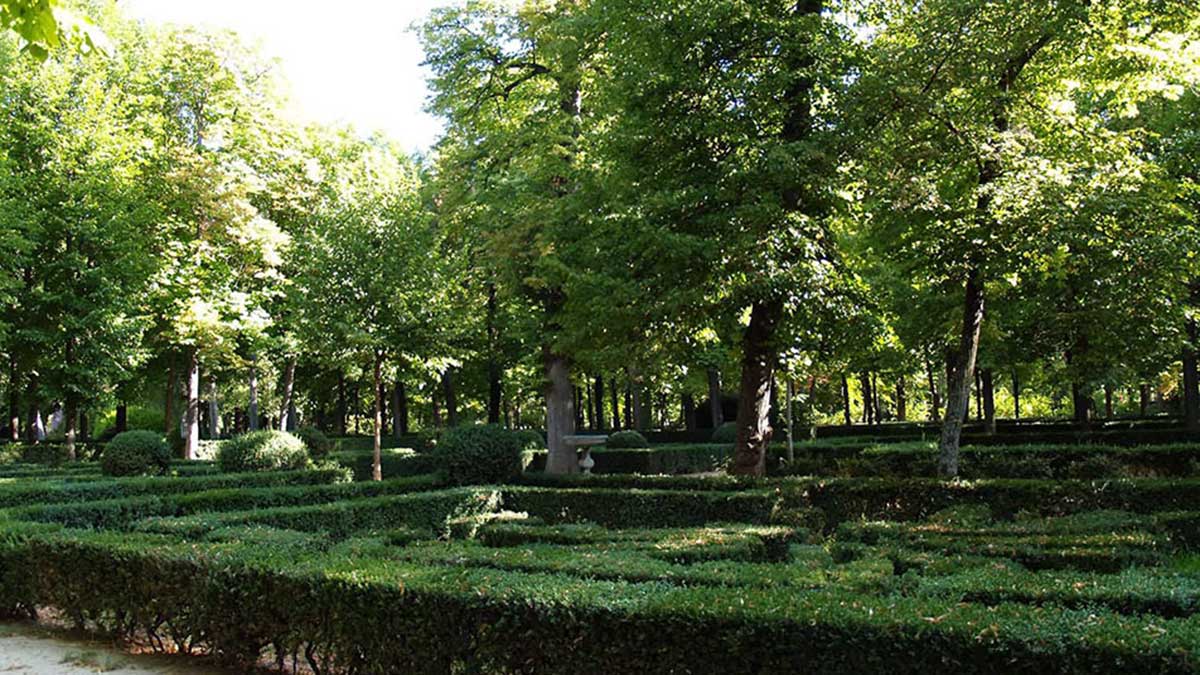 Espacios del jardín isla