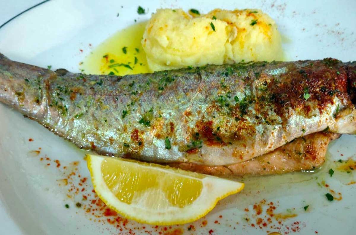 Pescado a la brasa