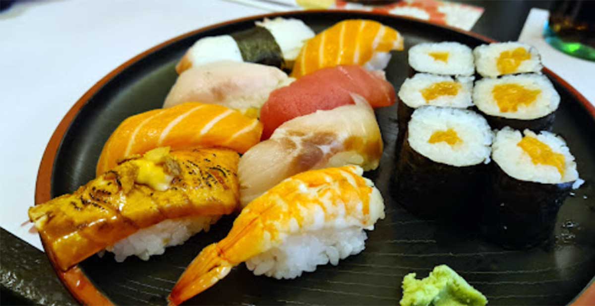 Piezas de sushi
