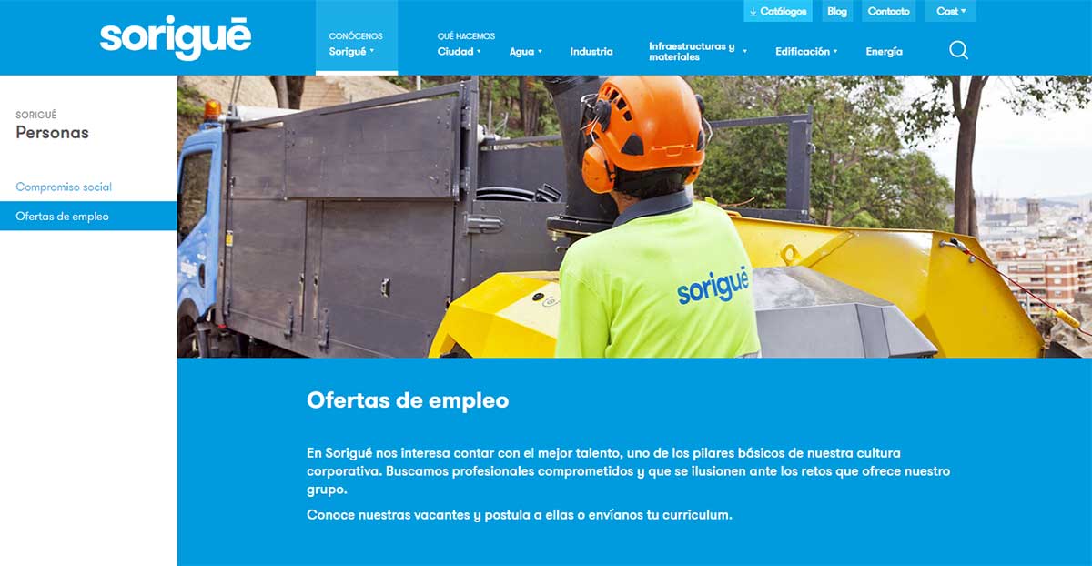 Portal de empleo Sorigué