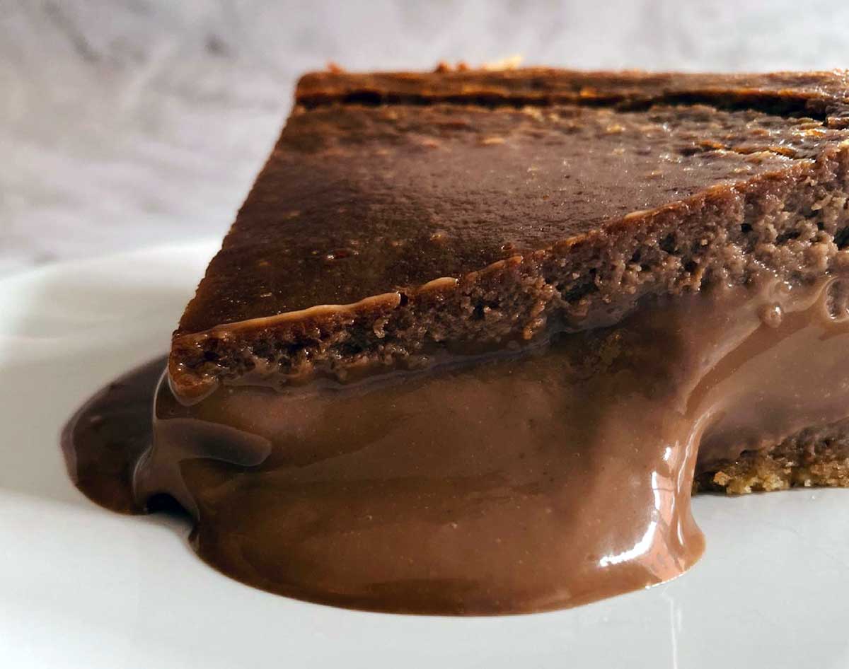 Tarta de queso de chocolate