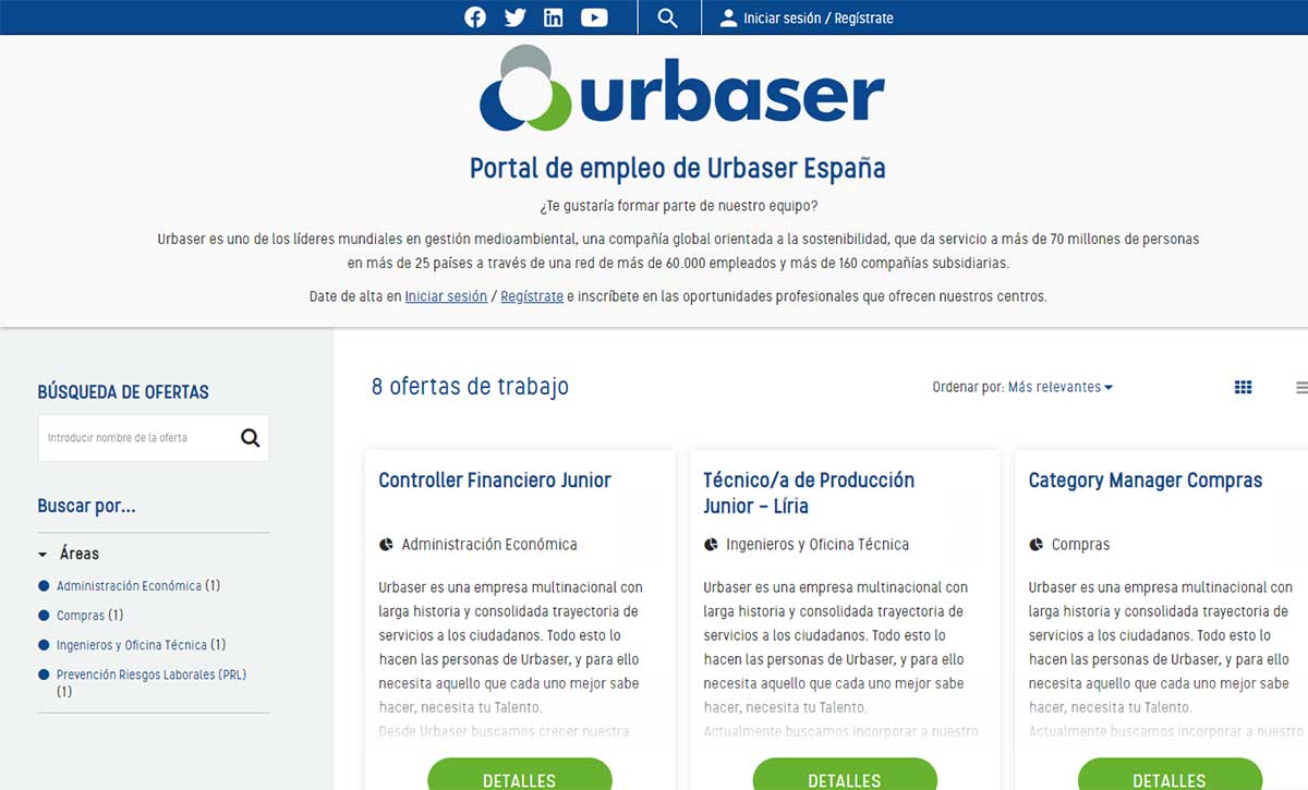 Vacantes en Urbaser