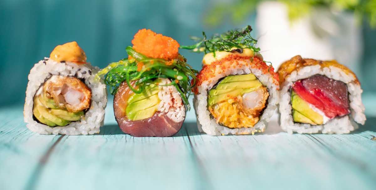 Variedad de estilos de sushi
