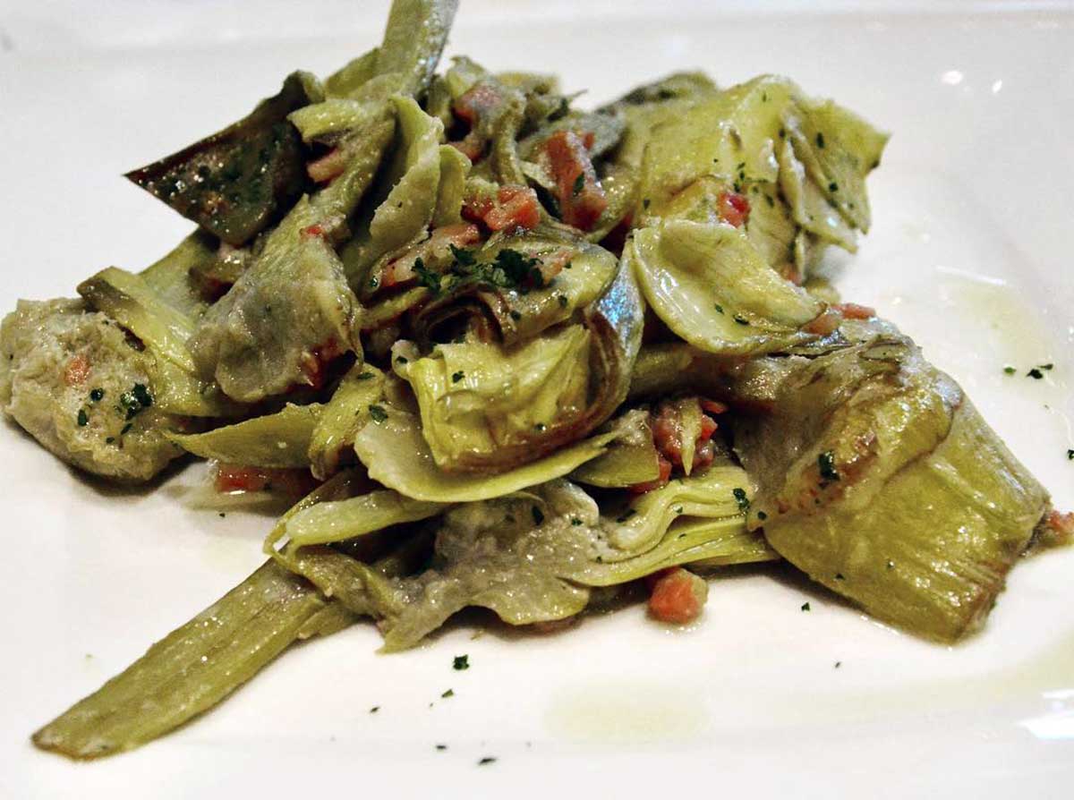 Alcachofas de entrante