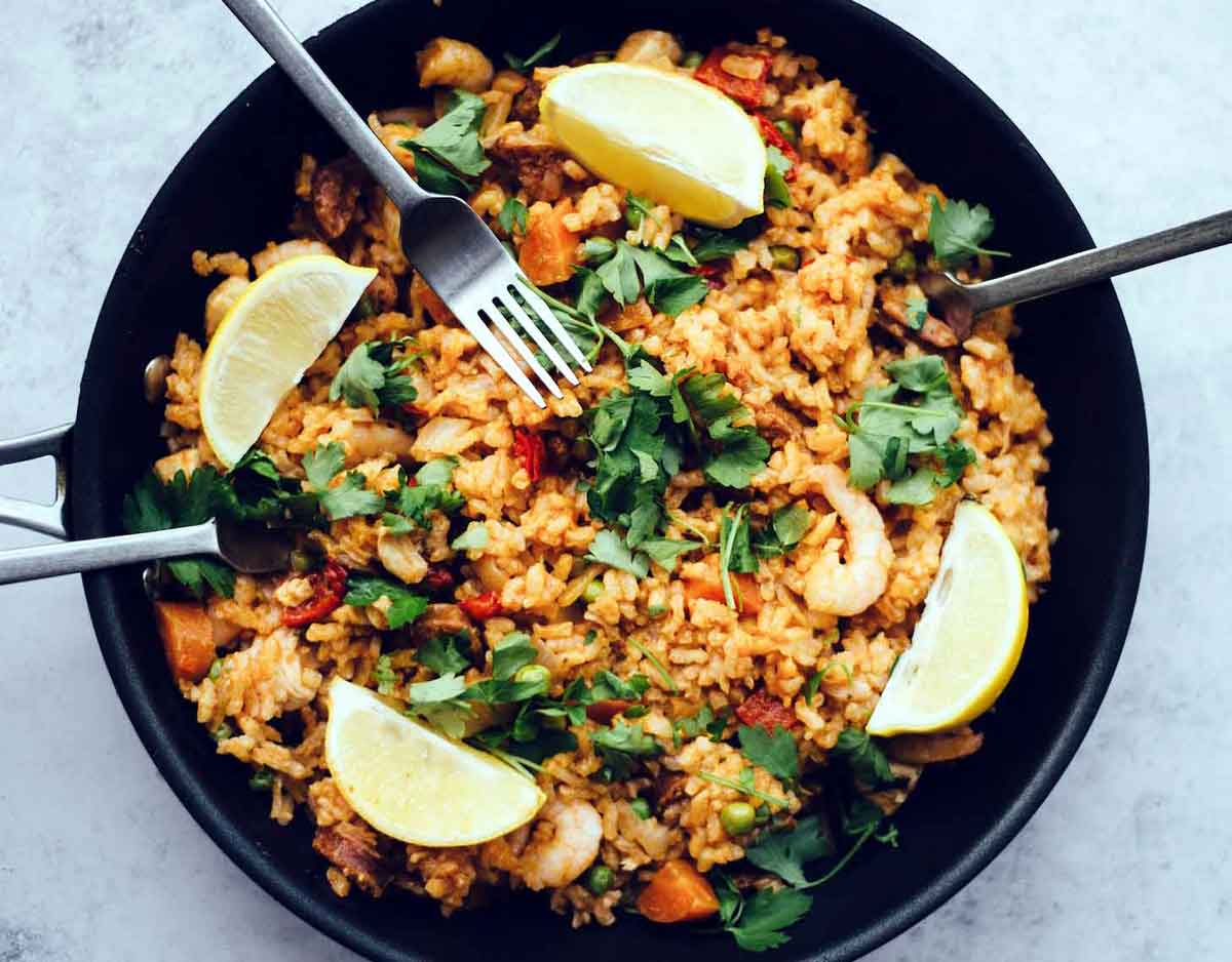Arroz frito, plato típico de la comida china.