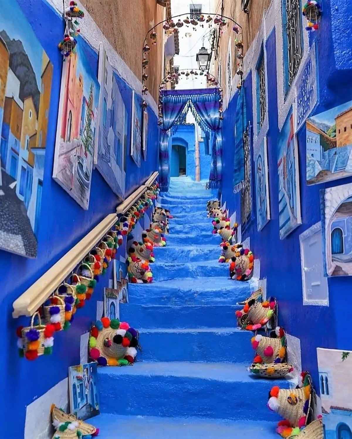 Ciudad azul de marruecos
