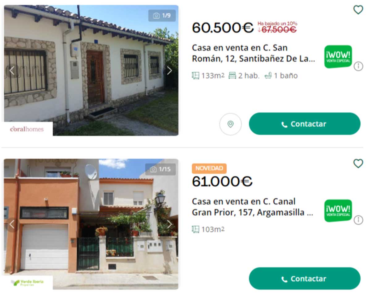 Casa con patio en venta por 61.000 euros