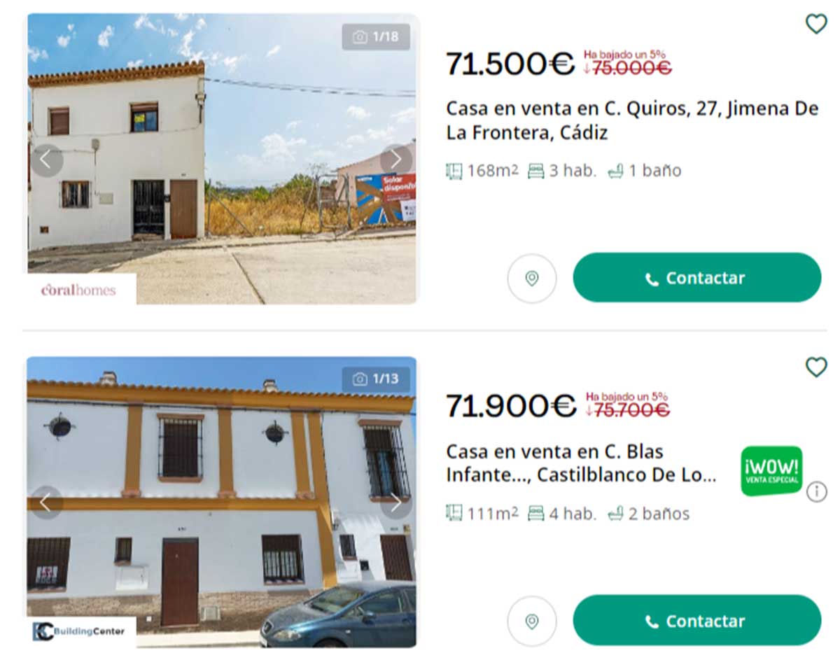 Casa en venta con patio por 70.000 euros