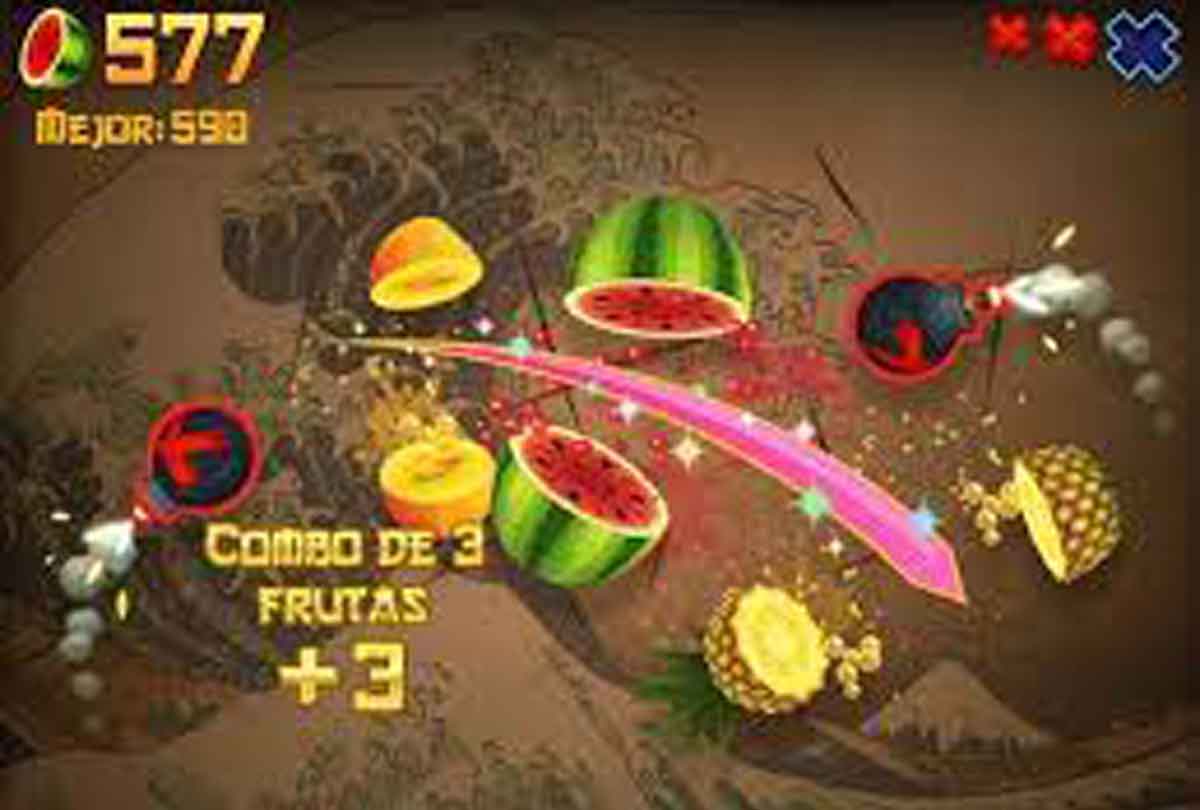 Fruit Ninja, juego para móvil.