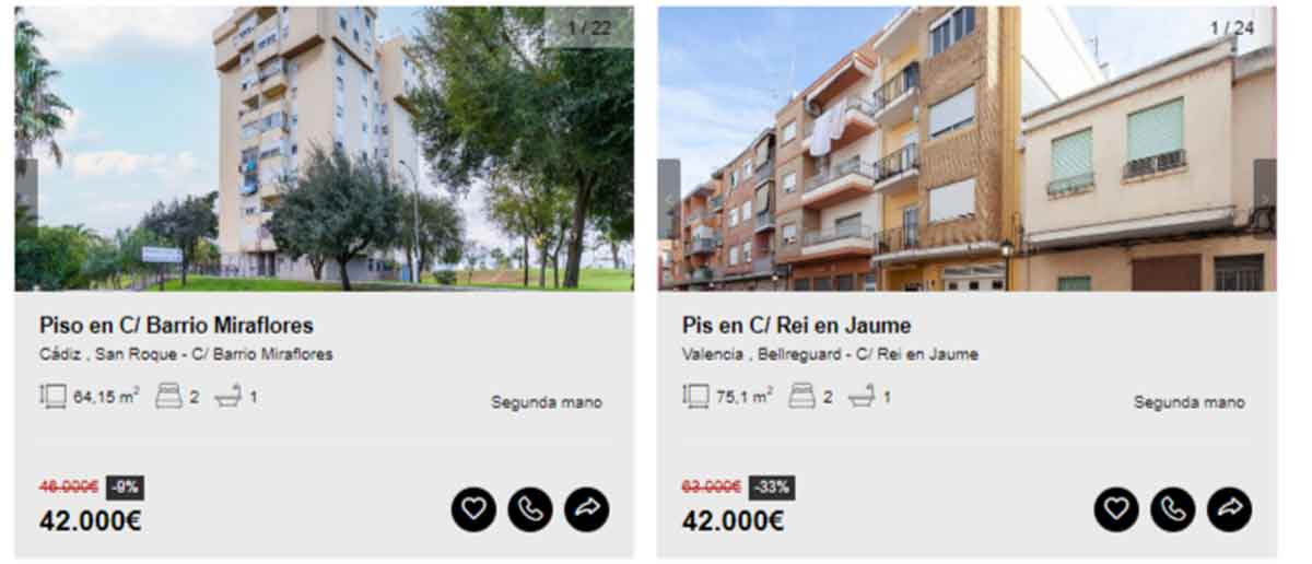 Piso a la venta por 42.000 euros
