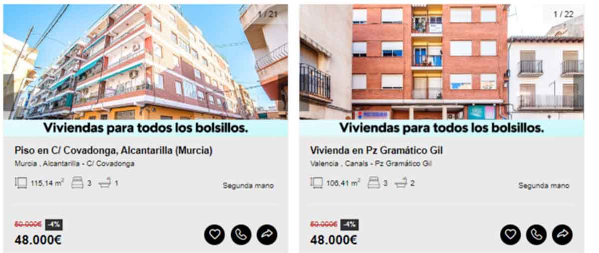 Piso a la venta por 48.000 euros